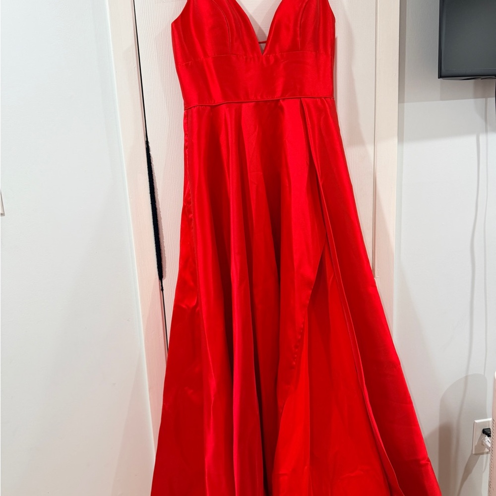 Sherri Hill Red Maxi Dress